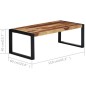 vidaXL Mesa de centro de madera maciza de sheesham 110x60x40 cm vidaXL Mesa de centro de madera maciza de sheesham 110x60x40 cm