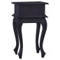 vidaXL Mesita de noche de madera maciza de caoba negro café claro vidaXL Mesita de noche de madera maciza de caoba negro café claro