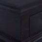 vidaXL Mesita de noche de madera maciza de caoba negro café claro vidaXL Mesita de noche de madera maciza de caoba negro café claro