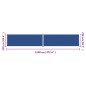 vidaXL Toldo lateral retráctil azul 220x1200 cm vidaXL Toldo lateral retráctil azul 220x1200 cm