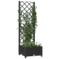 vidaXL Jardinera con enrejado PP negro 40x40x121,5 cm vidaXL Jardinera con enrejado PP negro 40x40x121,5 cm