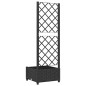 vidaXL Jardinera con enrejado PP negro 40x40x121,5 cm vidaXL Jardinera con enrejado PP negro 40x40x121,5 cm