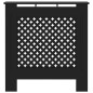 vidaXL Cubierta para radiador MDF negro 78 cm