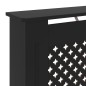 vidaXL Cubierta para radiador MDF negro 78 cm