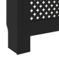 vidaXL Cubierta para radiador MDF negro 78 cm