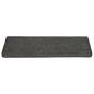 vidaXL Alfombras de peldaños de escalera 15 uds gris y negro 65x21x4cm vidaXL Alfombras de peldaños de escalera 15 uds gris y negro 65x21x4cm