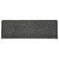 vidaXL Alfombras de peldaños de escalera 15 uds gris y negro 65x21x4cm vidaXL Alfombras de peldaños de escalera 15 uds gris y negro 65x21x4cm