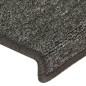 vidaXL Alfombras de peldaños de escalera 15 uds gris y negro 65x21x4cm vidaXL Alfombras de peldaños de escalera 15 uds gris y negro 65x21x4cm