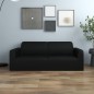 vidaXL Funda elástica para sillón de 2 plazas poliéster jersey negra vidaXL Funda elástica para sillón de 2 plazas poliéster jersey negra