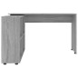 vidaXL Escritorio de esquina de madera contrachapada gris Sonoma vidaXL Escritorio de esquina de madera contrachapada gris Sonoma