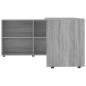 vidaXL Escritorio de esquina de madera contrachapada gris Sonoma vidaXL Escritorio de esquina de madera contrachapada gris Sonoma