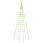 vidaXL Árbol de Navidad en asta de bandera 108 LED de colores 180 cm vidaXL Árbol de Navidad en asta de bandera 108 LED de colores 180 cm