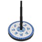 vidaXL Base de sombrilla redonda azul y blanco 12 kg vidaXL Base de sombrilla redonda azul y blanco 12 kg