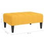vidaXL Reposapiés de tela amarillo 78x56x32 cm vidaXL Reposapiés de tela amarillo 78x56x32 cm