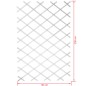 Nature Enrejado de jardín 50x150 cm PVC blanco 6040701 Nature Enrejado de jardín 50x150 cm PVC blanco 6040701