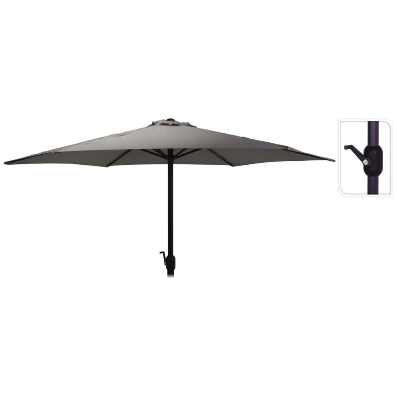 ProGarden Sombrilla Monica gris oscuro 270 cm ProGarden Sombrilla Monica gris oscuro 270 cm