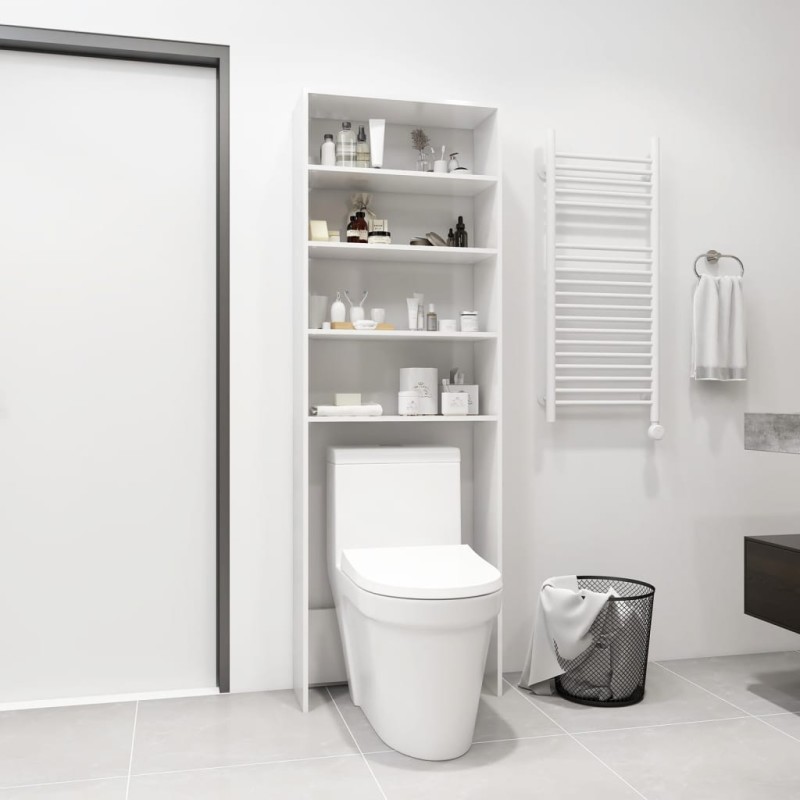 vidaXL Armario de lavadora blanco brillante 64x24x190 cm vidaXL Armario de lavadora blanco brillante 64x24x190 cm