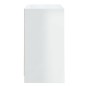 vidaXL Aparador de madera contrachapada blanco brillante 70x41x75 cm