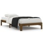 vidaXL Estructura de cama madera maciza pino marrón miel 100x200 cm vidaXL Estructura de cama madera maciza pino marrón miel 100x200 cm