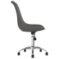 vidaXL Sillas de comedor giratorias 2 unidades tela gris oscuro vidaXL Sillas de comedor giratorias 2 unidades tela gris oscuro