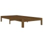 vidaXL Estructura de cama madera maciza pino marrón miel 100x200 cm vidaXL Estructura de cama madera maciza pino marrón miel 100x200 cm
