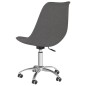 vidaXL Sillas de comedor giratorias 2 unidades tela gris oscuro vidaXL Sillas de comedor giratorias 2 unidades tela gris oscuro