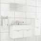 vidaXL Juego de muebles de baño madera de ingeniería blanco