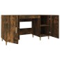 vidaXL Escritorio madera contrachapada roble ahumado 140x50x75 cm vidaXL Escritorio madera contrachapada roble ahumado 140x50x75 cm