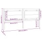 vidaXL Cabecero de cama madera maciza de pino marrón miel 205x4x100 cm vidaXL Cabecero de cama madera maciza de pino marrón miel 205x4x100 cm