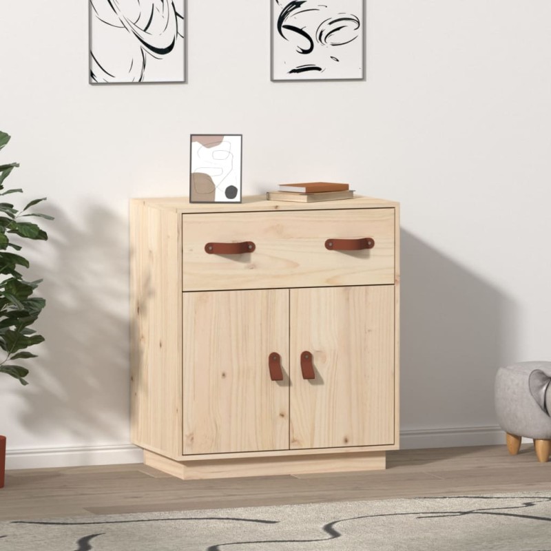 vidaXL Aparador de madera maciza de pino 65,5x40x75 cm vidaXL Aparador de madera maciza de pino 65,5x40x75 cm
