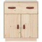 vidaXL Aparador de madera maciza de pino 65,5x40x75 cm vidaXL Aparador de madera maciza de pino 65,5x40x75 cm