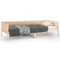 vidaXL Sofá cama de madera maciza de pino 90x200 cm vidaXL Sofá cama de madera maciza de pino 90x200 cm