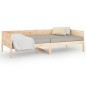 vidaXL Sofá cama de madera maciza de pino 90x200 cm vidaXL Sofá cama de madera maciza de pino 90x200 cm