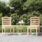 vidaXL Sillas de jardín 2 uds madera maciza pino 40,5x48x91,5 cm vidaXL Sillas de jardín 2 uds madera maciza pino 40,5x48x91,5 cm
