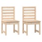 vidaXL Sillas de jardín 2 uds madera maciza pino 40,5x48x91,5 cm vidaXL Sillas de jardín 2 uds madera maciza pino 40,5x48x91,5 cm