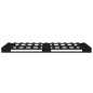 vidaXL Cama de palets madera maciza pino negra individual 90x190 cm vidaXL Cama de palets madera maciza pino negra individual 90x190 cm