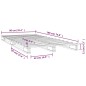 vidaXL Cama de palets madera maciza pino negra individual 90x190 cm vidaXL Cama de palets madera maciza pino negra individual 90x190 cm