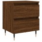 vidaXL Mesita de noche madera de ingeniería marrón roble 40x35x50 cm vidaXL Mesita de noche madera de ingeniería marrón roble 40x35x50 cm