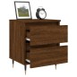 vidaXL Mesita de noche madera de ingeniería marrón roble 40x35x50 cm vidaXL Mesita de noche madera de ingeniería marrón roble 40x35x50 cm