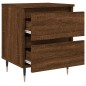 vidaXL Mesita de noche madera de ingeniería marrón roble 40x35x50 cm vidaXL Mesita de noche madera de ingeniería marrón roble 40x35x50 cm