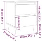 vidaXL Mesita de noche madera de ingeniería marrón roble 40x35x50 cm vidaXL Mesita de noche madera de ingeniería marrón roble 40x35x50 cm