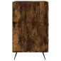 vidaXL Mesita de noche madera de ingeniería roble ahumado 40x40x66 cm vidaXL Mesita de noche madera de ingeniería roble ahumado 40x40x66 cm