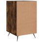 vidaXL Mesita de noche madera de ingeniería roble ahumado 40x40x66 cm vidaXL Mesita de noche madera de ingeniería roble ahumado 40x40x66 cm