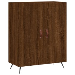 vidaXL Aparador de madera de ingeniería marrón roble 69,5x34x90 cm