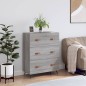 vidaXL Cómoda madera de ingeniería gris Sonoma 69,5x34x90 cm vidaXL Cómoda madera de ingeniería gris Sonoma 69,5x34x90 cm