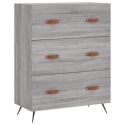vidaXL Cómoda madera de ingeniería gris Sonoma 69,5x34x90 cm