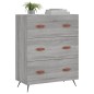 vidaXL Cómoda madera de ingeniería gris Sonoma 69,5x34x90 cm vidaXL Cómoda madera de ingeniería gris Sonoma 69,5x34x90 cm