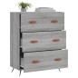 vidaXL Cómoda madera de ingeniería gris Sonoma 69,5x34x90 cm vidaXL Cómoda madera de ingeniería gris Sonoma 69,5x34x90 cm