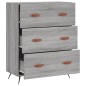 vidaXL Cómoda madera de ingeniería gris Sonoma 69,5x34x90 cm vidaXL Cómoda madera de ingeniería gris Sonoma 69,5x34x90 cm