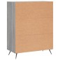 vidaXL Cómoda madera de ingeniería gris Sonoma 69,5x34x90 cm vidaXL Cómoda madera de ingeniería gris Sonoma 69,5x34x90 cm